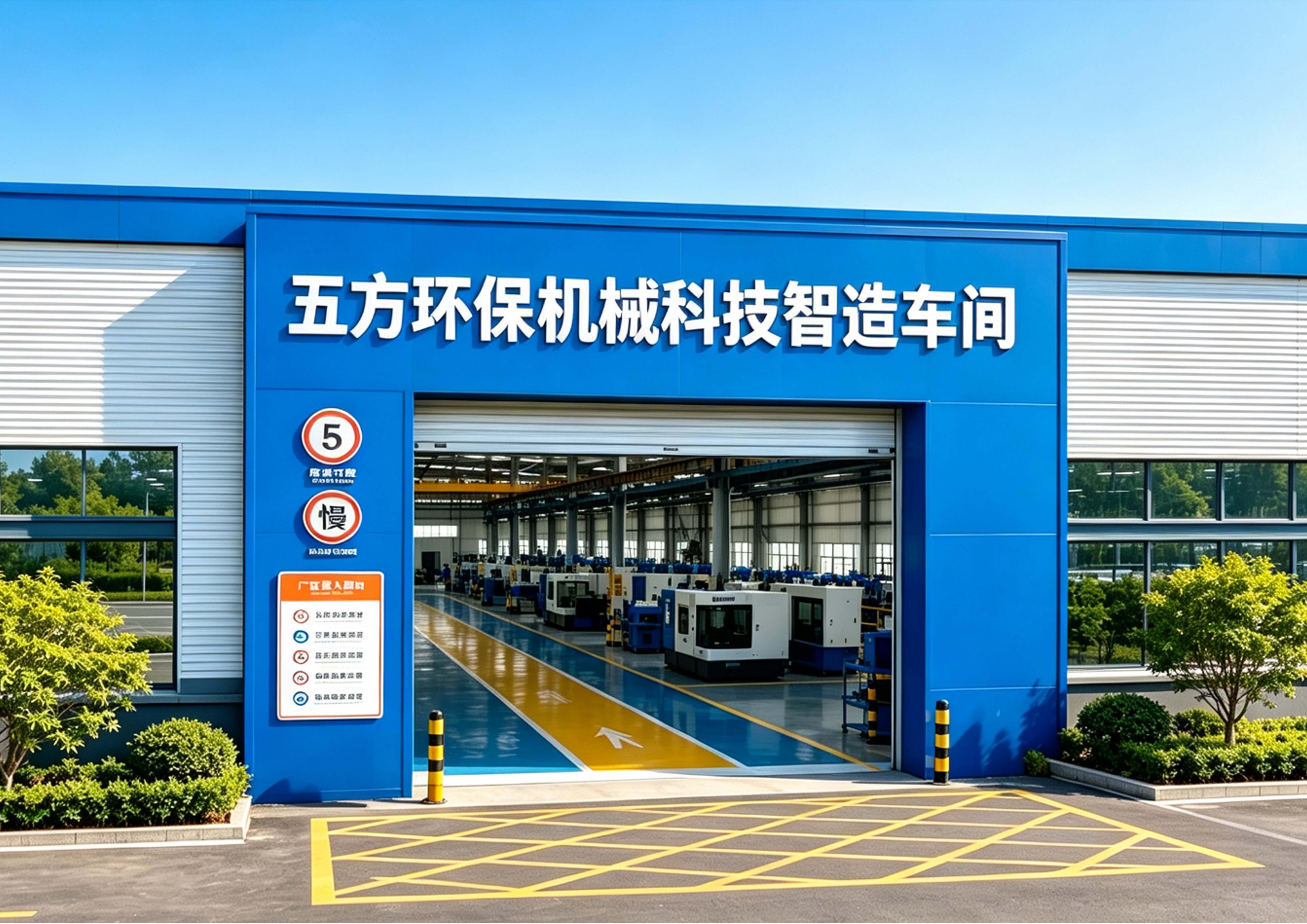 五方机械工厂实景